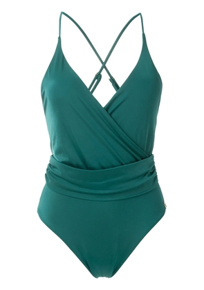 Brigitte Tati wrap one-piece - Green