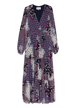 Ba&Sh Bossy graphic-print dress - Purple