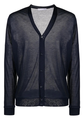 Private Stock The Nero semi-sheer cardigan - Blue