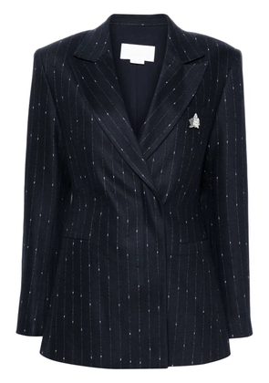 Genny pinstripe-pattern blazer - Blue
