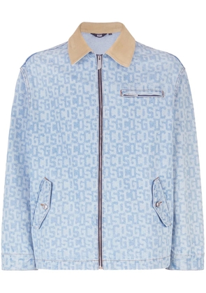 GCDS monogram denim Harrington jacket - Blue
