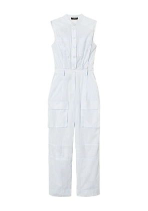 TWINSET striped utility jumpsuit - White