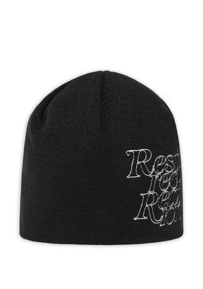 Rest&Recreation logo-embroidered beanie - Black