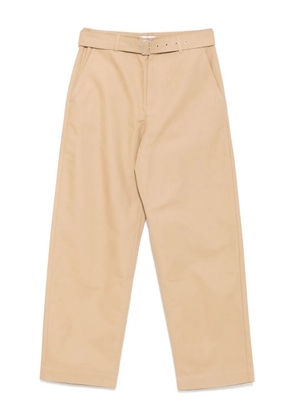 Maison Kitsuné belted trousers - Brown