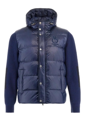 La Martina Baptist hooded padded jacket - Blue