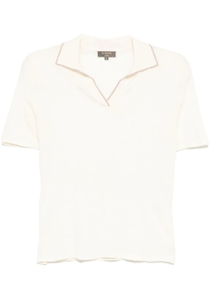 N.Peal V-neck top - Neutrals