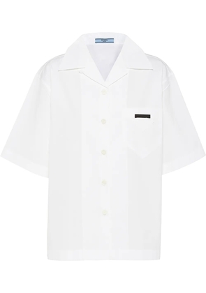 Prada panelled bowling-style shirt - White