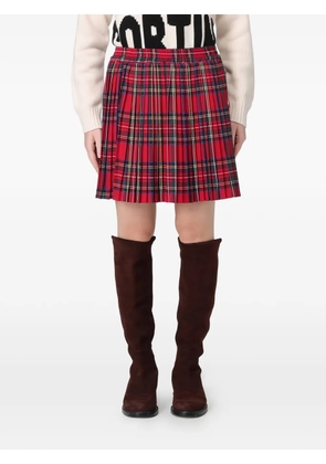 MC2 Saint Barth Tabatha pleated mini skirt - Red