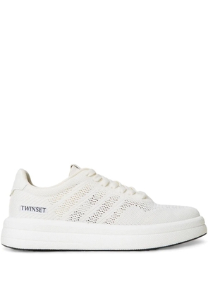 TWINSET logo-appliqué sneakers - White