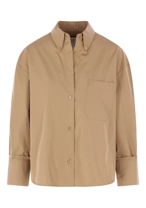 TWP buttoned patch-pocket shirt - Neutrals
