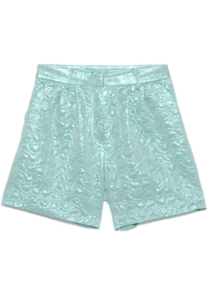 Merci lamé-effect shorts - Blue