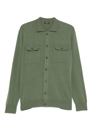 Hosio chest-pocket cardigan - Green