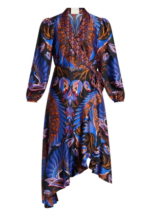 FARM Rio asymmetric midi dress - Purple