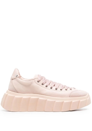 AGL Blondie Ties leather sneakers - Pink