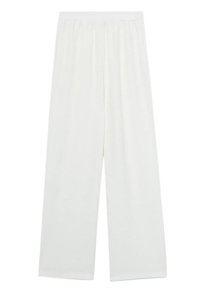 b+ab elasticated-waist wide-leg trousers - White