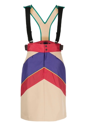 Kolor colour-block dungaree dress - Multicolour
