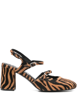 Bibi Lou 85mm buckle-fastening pumps - Brown