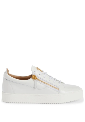 Giuseppe Zanotti Frankie double-zip low-top sneakers - White