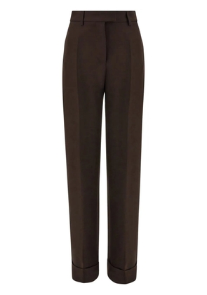 Ferragamo turn-up tailored trousers - Brown