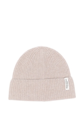 Marc O'Polo logo-patch beanie - Neutrals