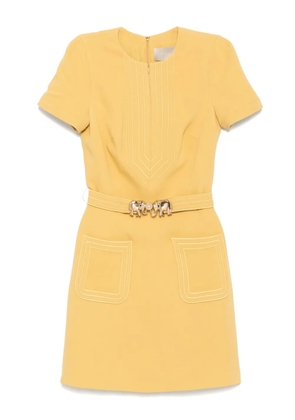 Elie Saab elephant-buckle short dress - Neutrals