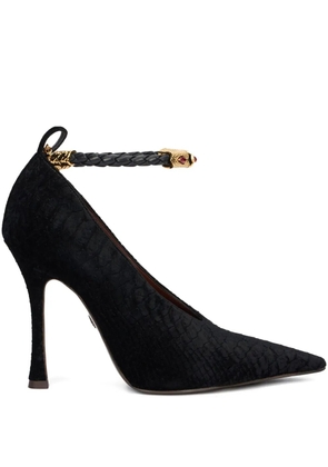 Roberto Cavalli braided strap pumps - Black