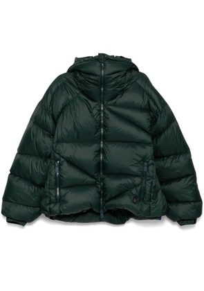 Bacon panelled puff jacket - Green
