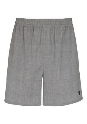 Balmain prince-of-wales-pattern wool shorts - Grey
