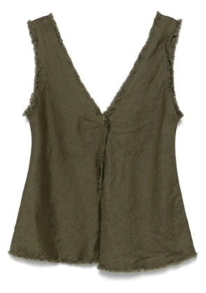 P.A.R.O.S.H. frayed-brim top - Green