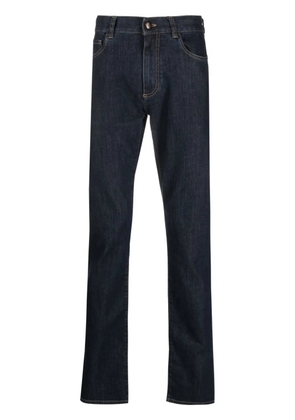 Canali low-rise straight-leg trousers - Blue