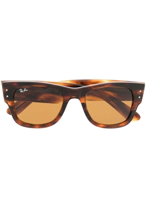 Ray-Ban rectangle-frame sunglasses - Brown