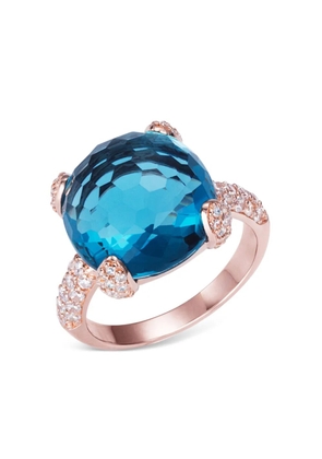 Anabela Chan 18kt rose gold vermeil Sugarloaf faceted topaz ring - Pink
