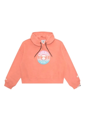 AAPE BY *A BATHING APE® logo-print hoodie - Pink