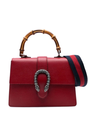 Gucci Pre-Owned 2016-2025 Medium Bamboo Dionysus Web satchel - Red