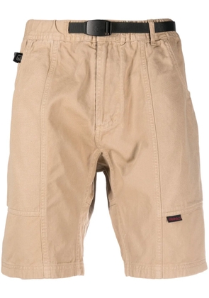 Gramicci buckled-waist cotton shorts - Neutrals