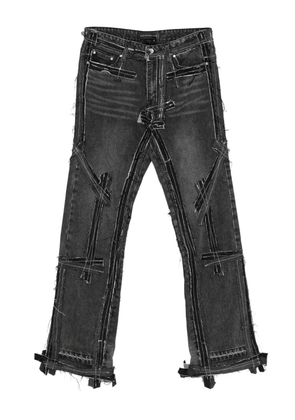 Who Decides War Exposure frayed jeans - Grey