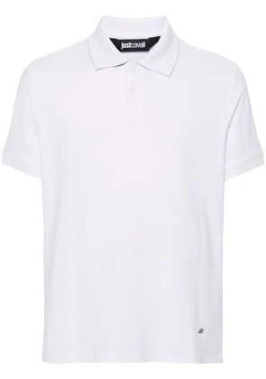 Just Cavalli piqué-weave polo shirt - White
