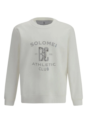 Brunello Cucinelli graphic-print sweatshirt - White