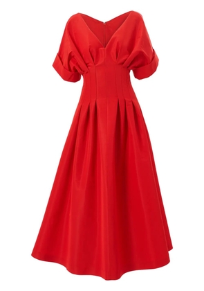 Carolina Herrera gathered-detail midi dress