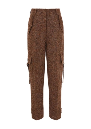 ZIMMERMANN Illustration tweed trousers - Brown
