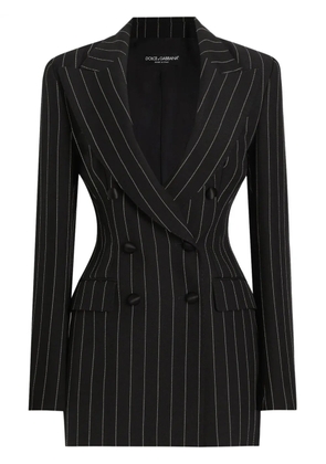 Dolce & Gabbana striped double-breasted blazer - Black