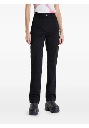 Calvin Klein logo-appliqué cargo trousers - Black