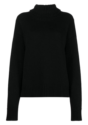 Jil Sander roll-neck loose-fit jumper - Black