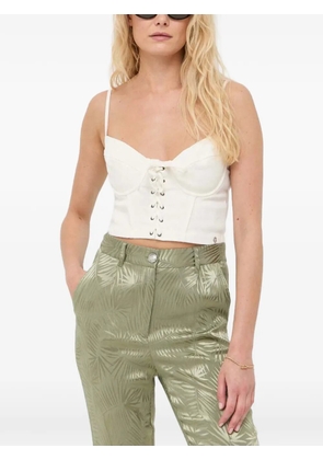 GUESS USA lace-up top - White