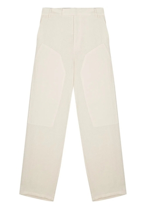 Eckhaus Latta basket weave loose-fit trousers - Neutrals