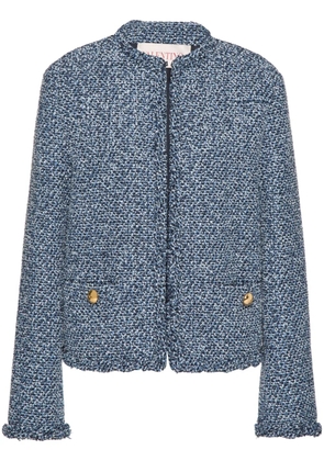 Valentino Garavani denim tweed jacket - Blue