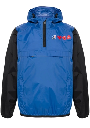 Comme Des Garçons Play x K-Way Heart-patch lightweight jacket - Blue