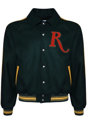 RHUDE Varsity wool bomber jacket - Green