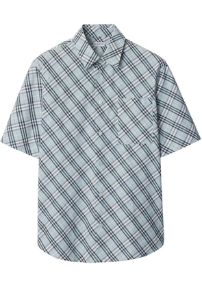 Burberry check-pattern shirt - Blue