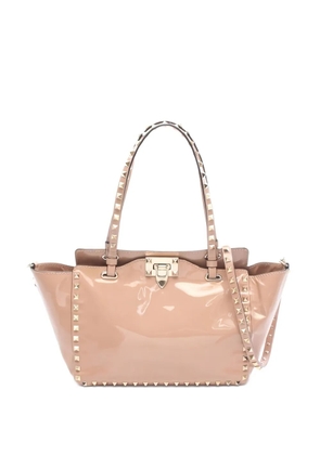 Valentino Garavani Pre-Owned 2000s medium Rockstud tote bag - Neutrals